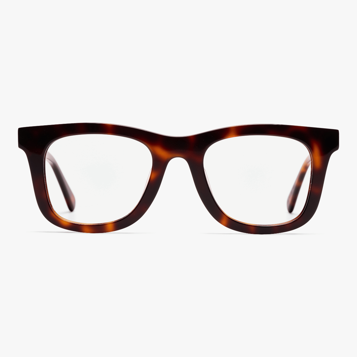Luxreaders stylish Women's Samsø Light Turtle Reading glasses. Made from Bio-acetate in a Square shape.