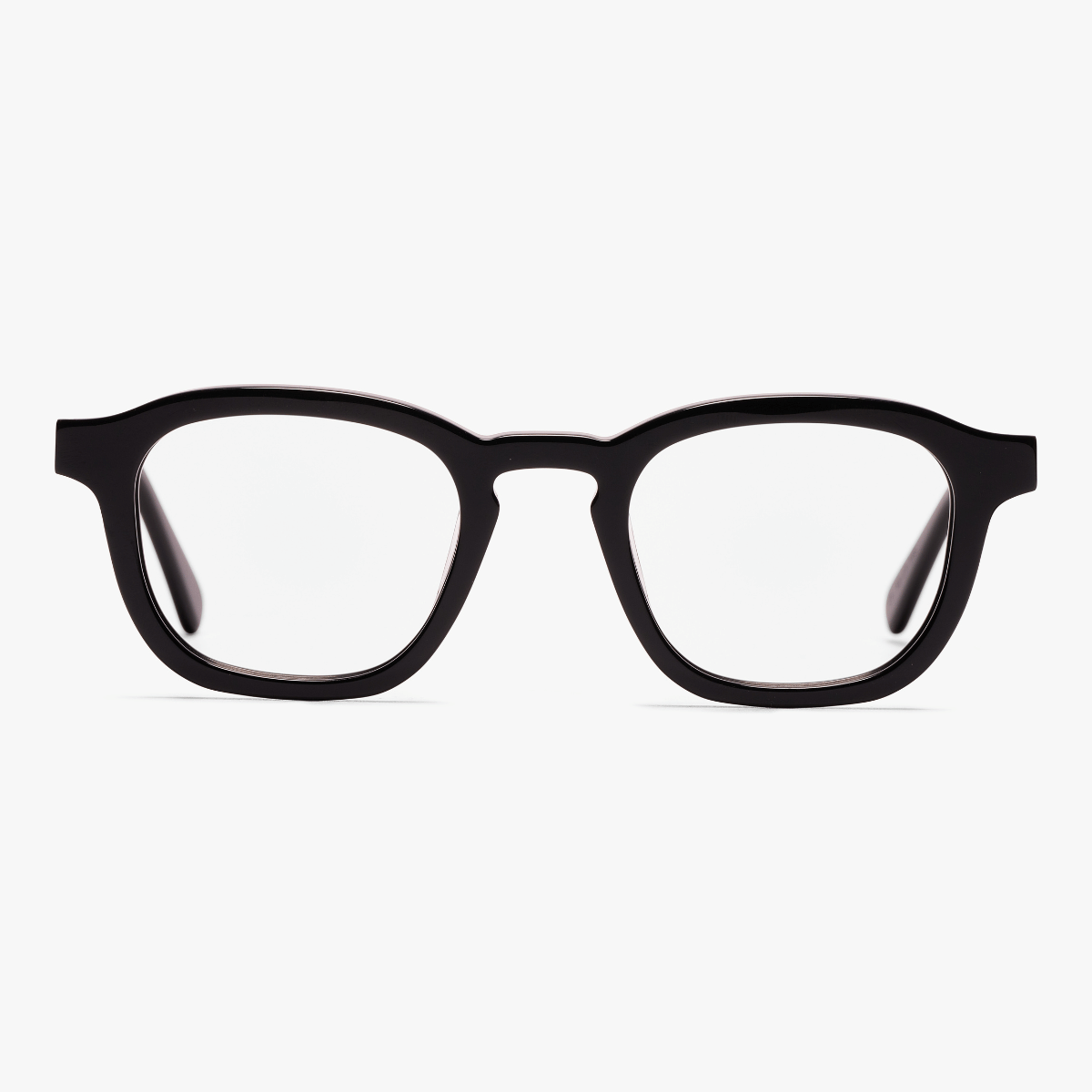 Luxreaders stylish Women's Reykjavik Black Reading glasses. Made from Bio-acetate in a Square shape.