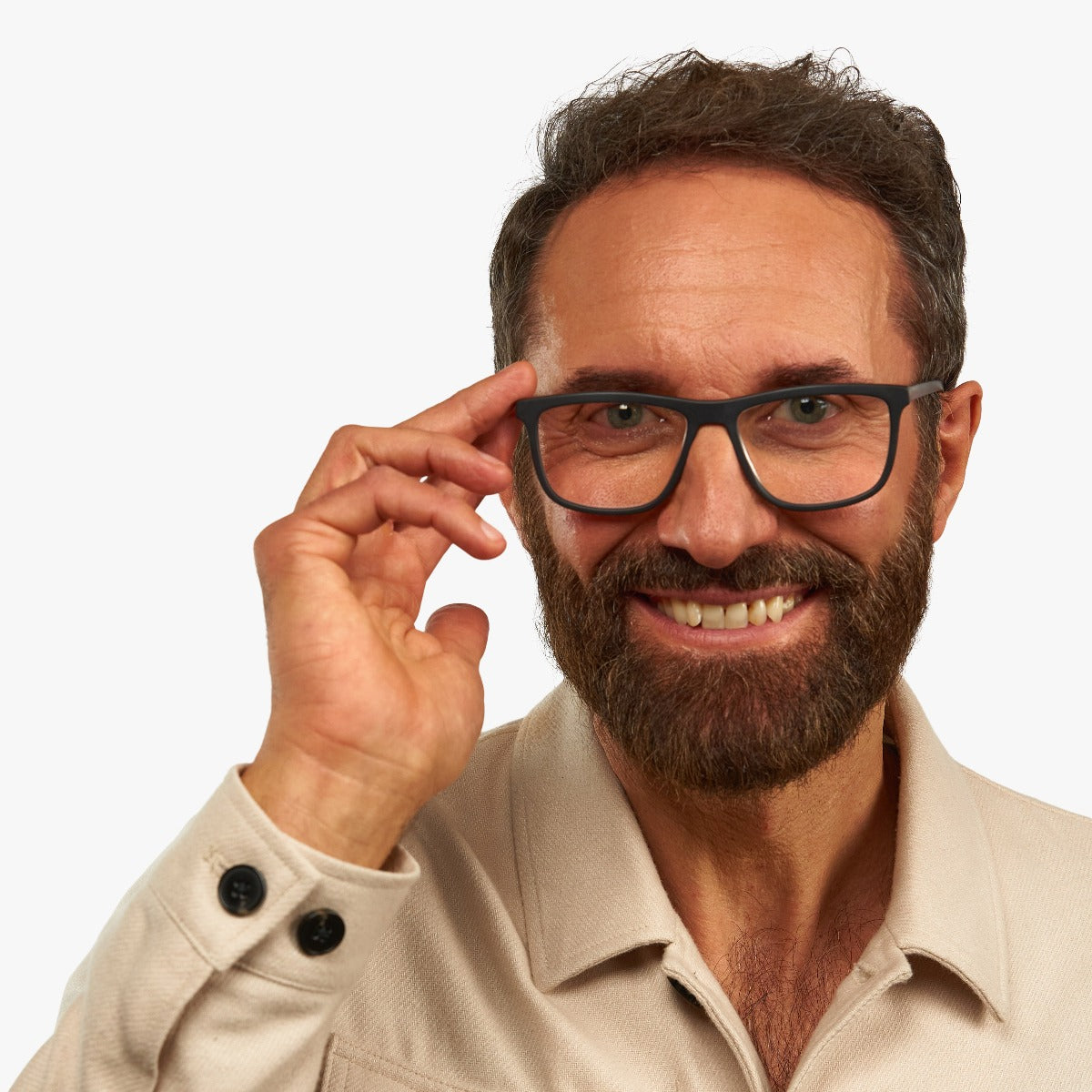 Luxreaders stylish Men's Oslo Black Blue light glasses. Made from Acetate in a Square shape.