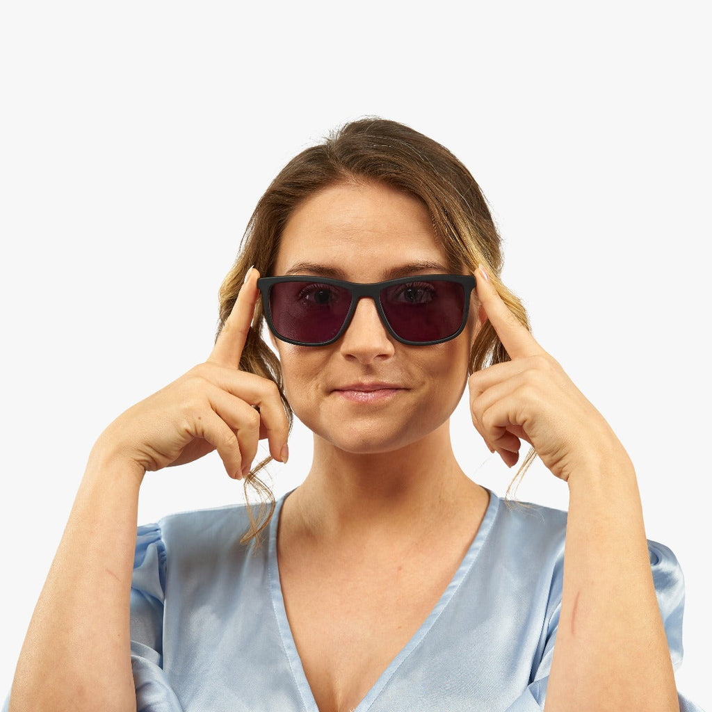 womens oslo black sunglasses - luxreaders.se