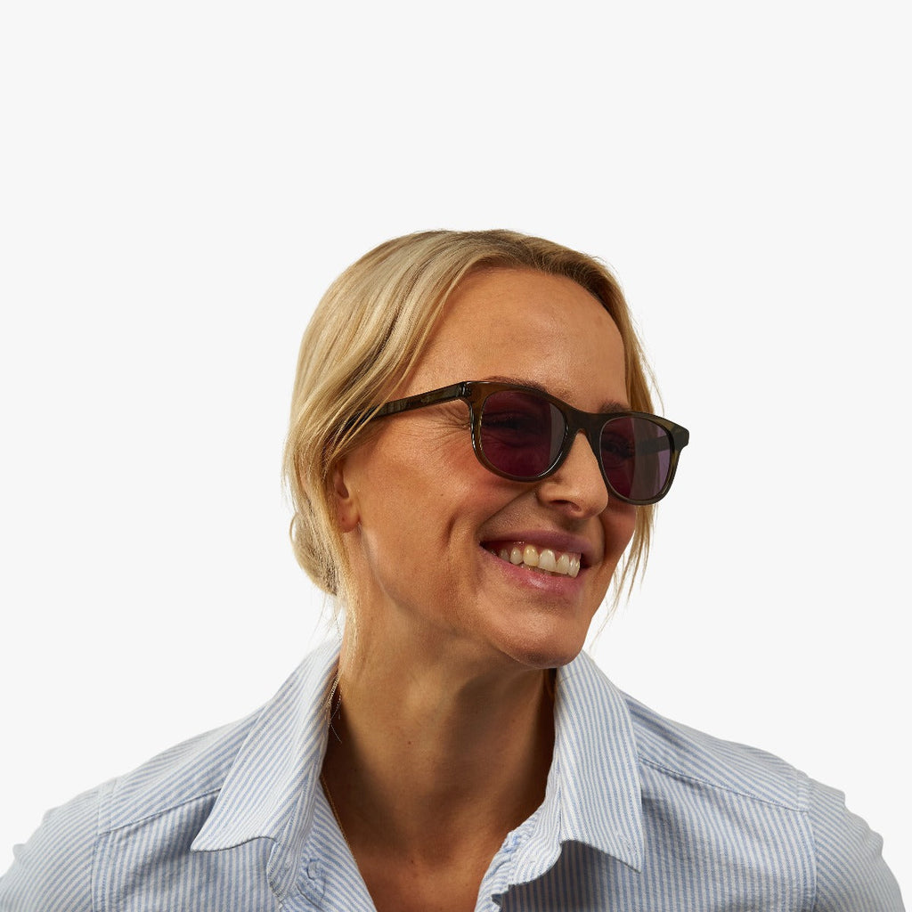 womens malmo shiny olive sunglasses - luxreaders.se