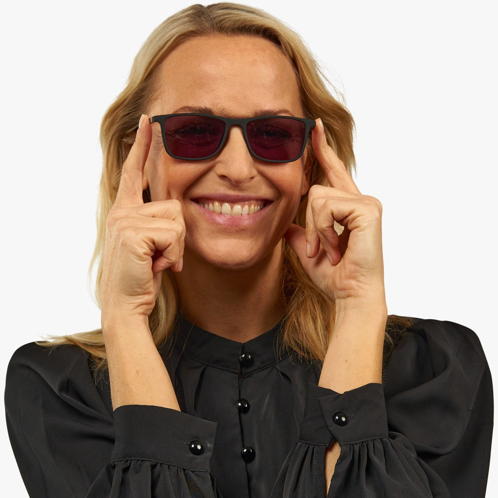 womens kobenhavn black sunglasses - luxreaders.se