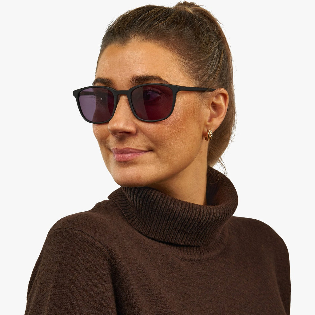womens ebeltoft black sunglasses - luxreaders.se