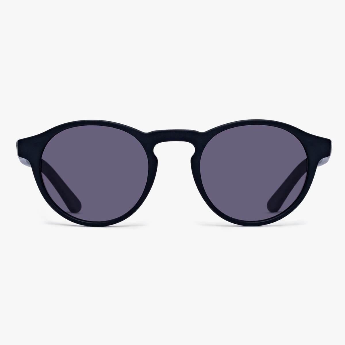 Luxreaders stylish Trondheim Black Sunglasses. Made from Acetate in a Round shape.