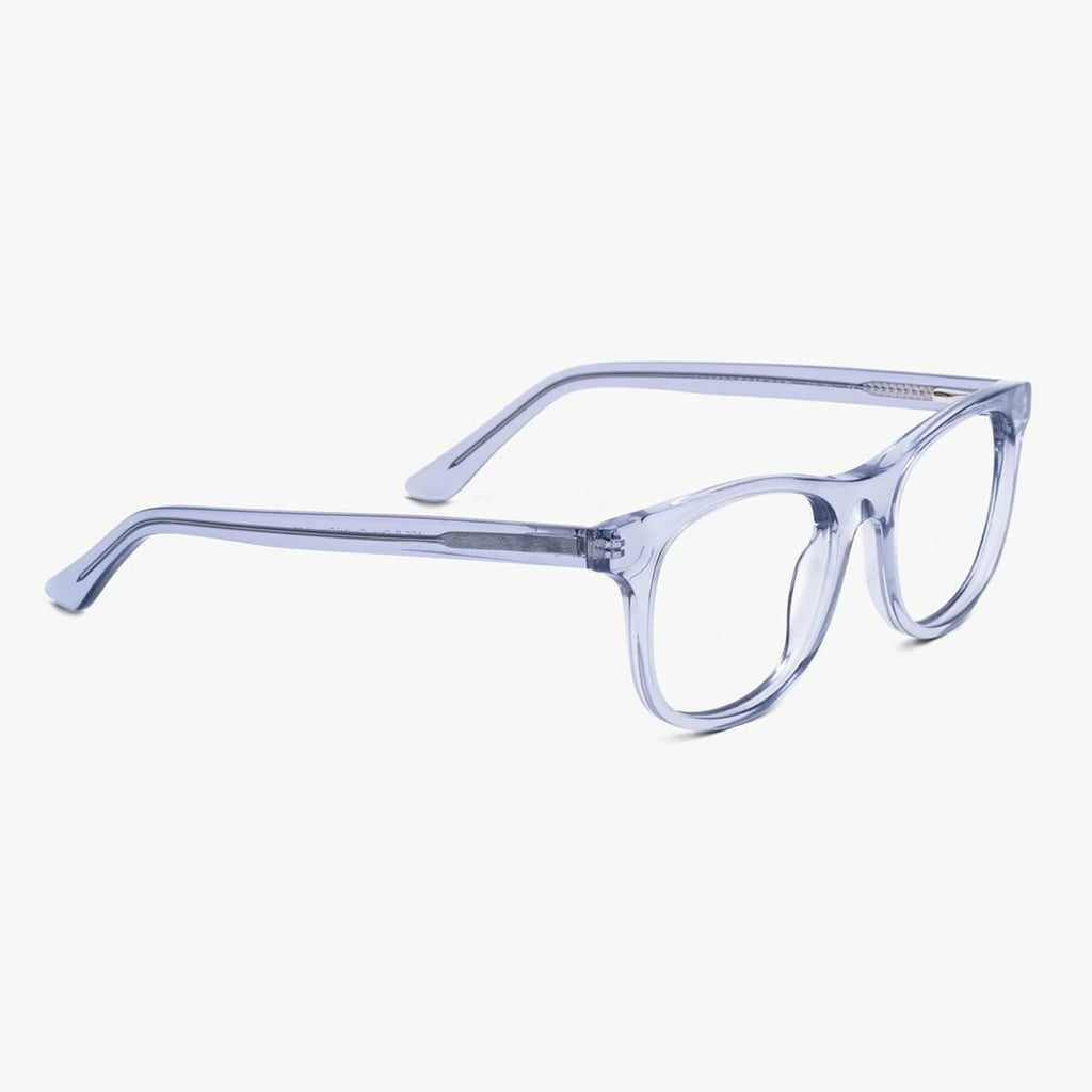 mens malmo crystal grey blue light glasses - luxreaders.se