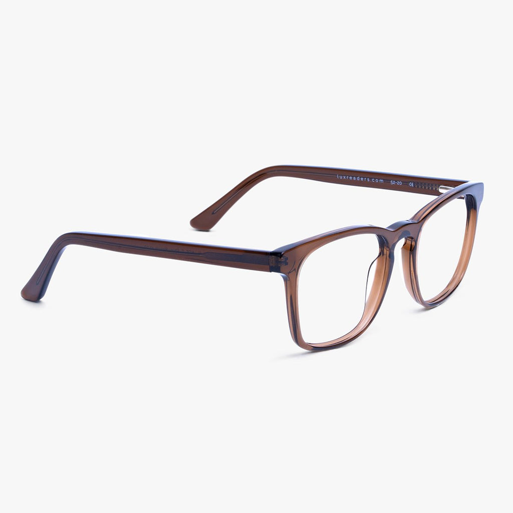 bornholm shiny brown reading glasses - luxreaders.se