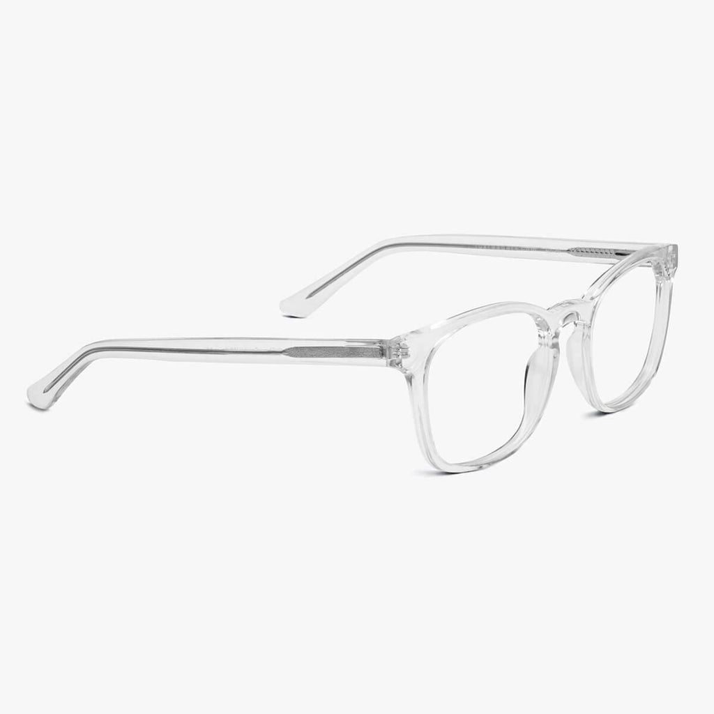 mens bornholm crystal white reading glasses - luxreaders.se