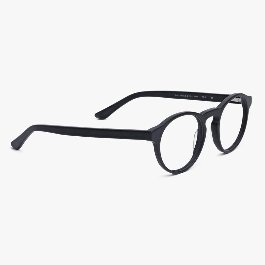 womens trondheim black reading glasses - luxreaders.se