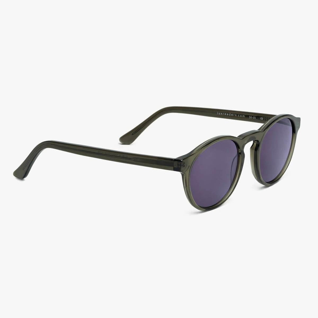 trondheim shiny olive sunglasses - luxreaders.se