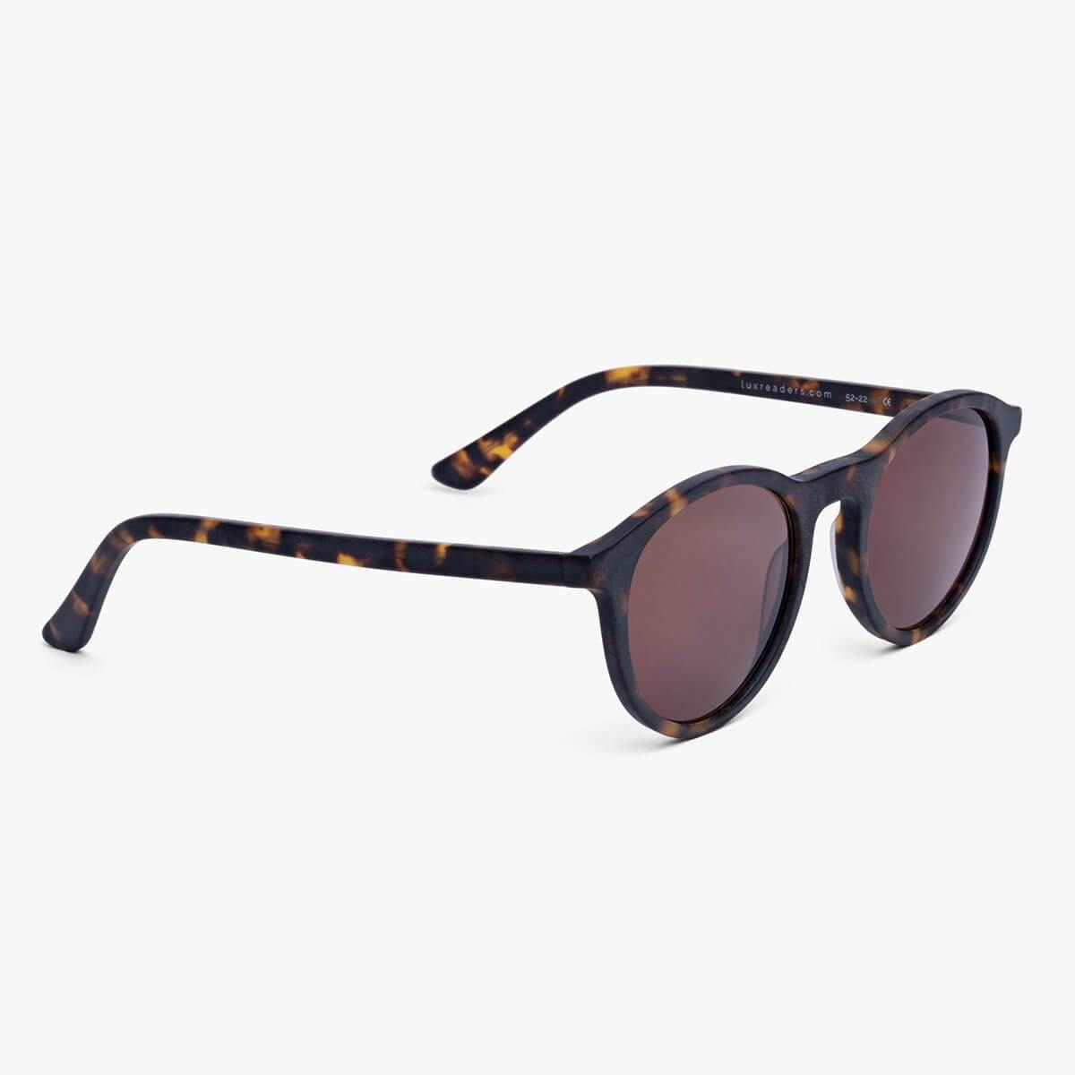 Løkken Dark Turtle sunglasses with brown tortoiseshell frame and tinted lenses