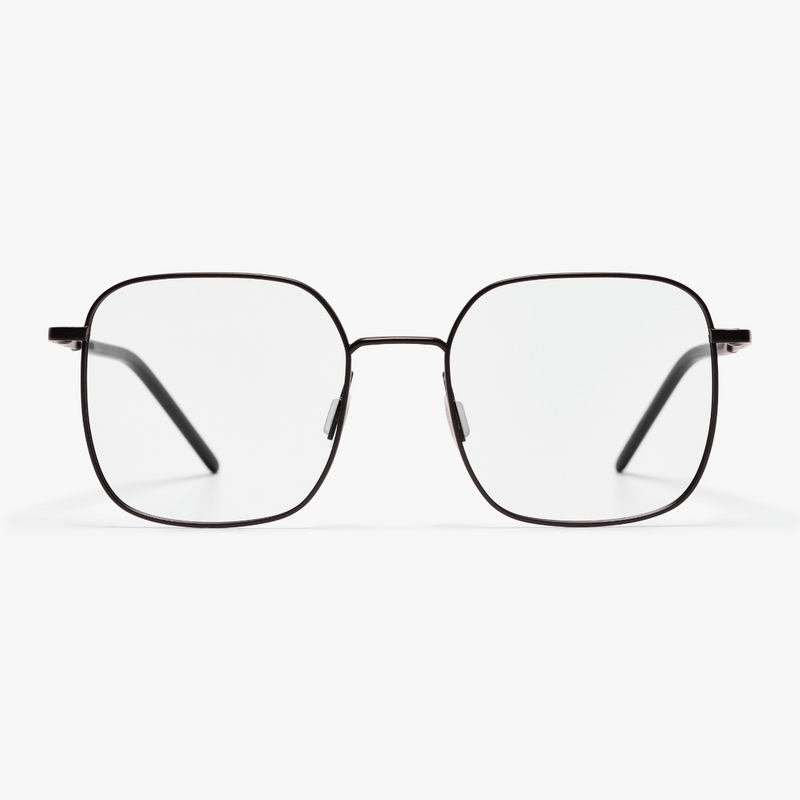 Men's Båstad Black rectangular black reading glasses