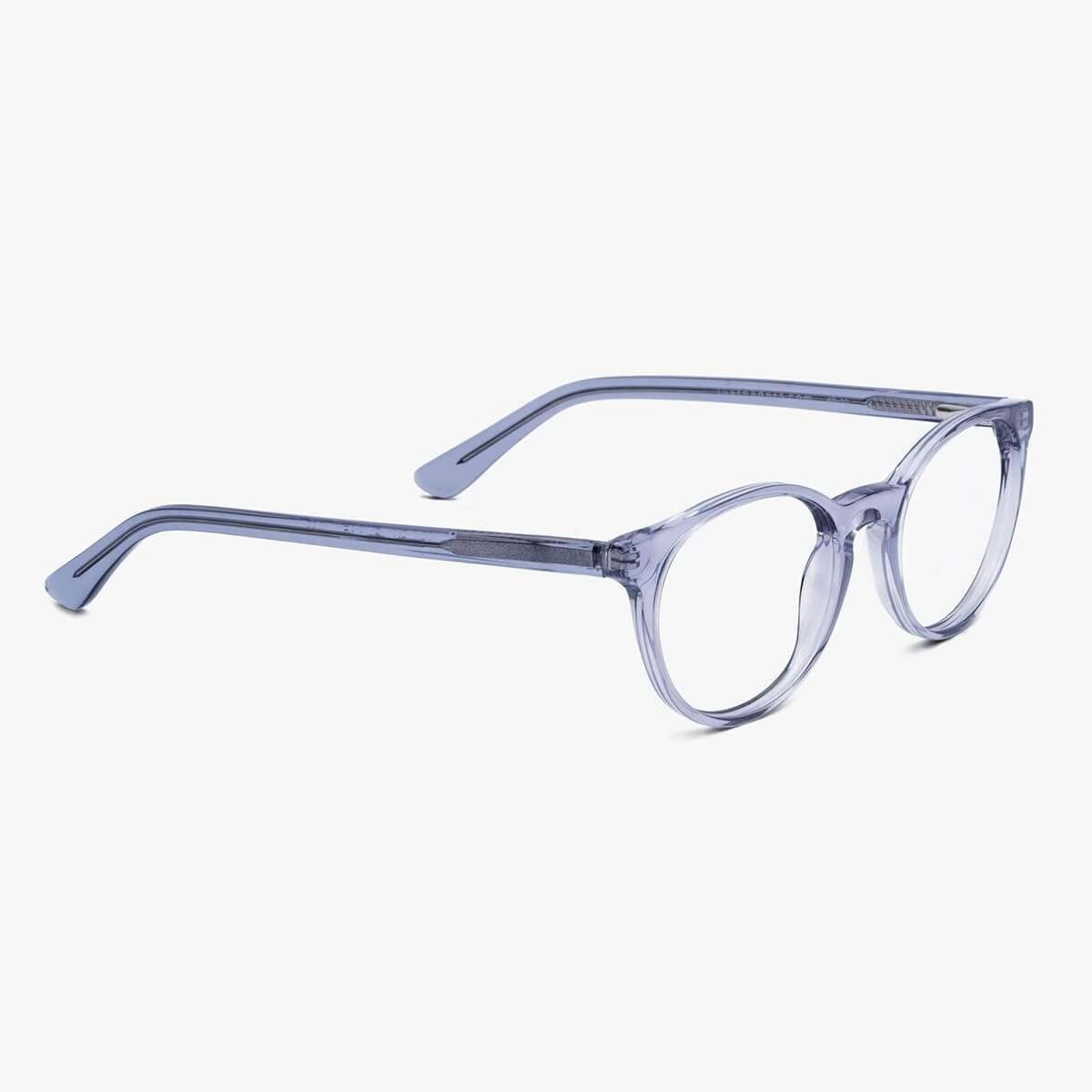 Men's Örebro Crystal Grey round reading glasses