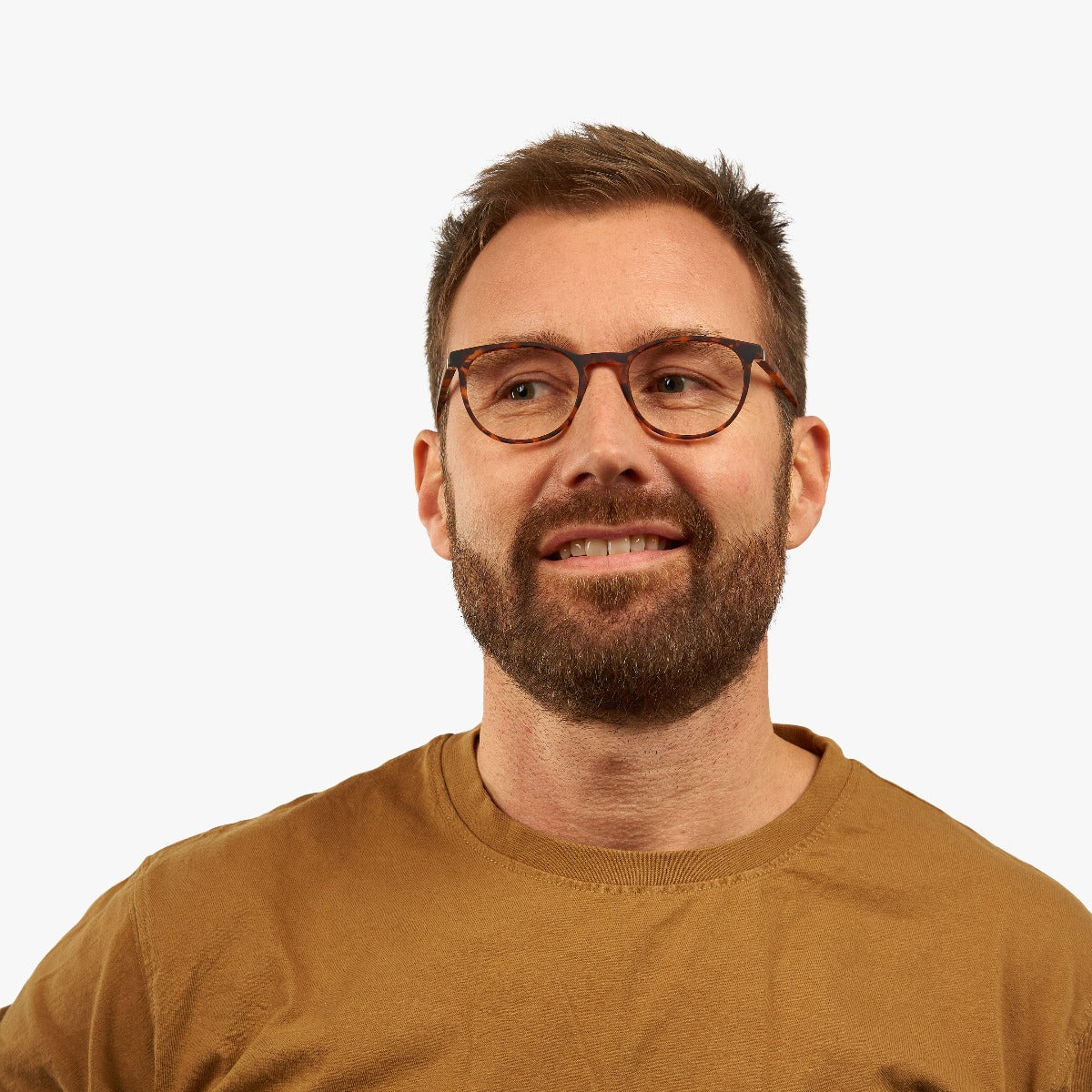 Person wearing Men's Stockholm Turtle glasses