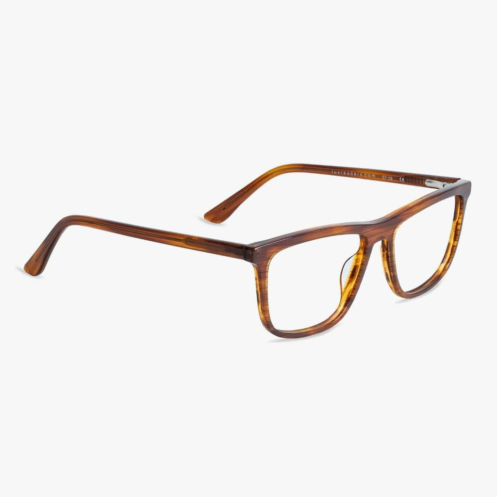 oslo shiny walnut reading glasses - luxreaders.se