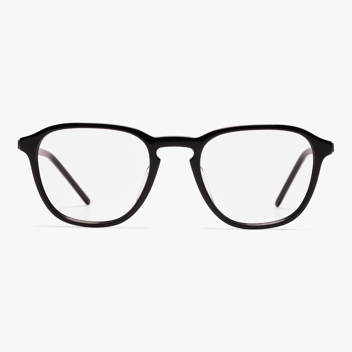 Rønne Black rectangle reading glasses with dark frames