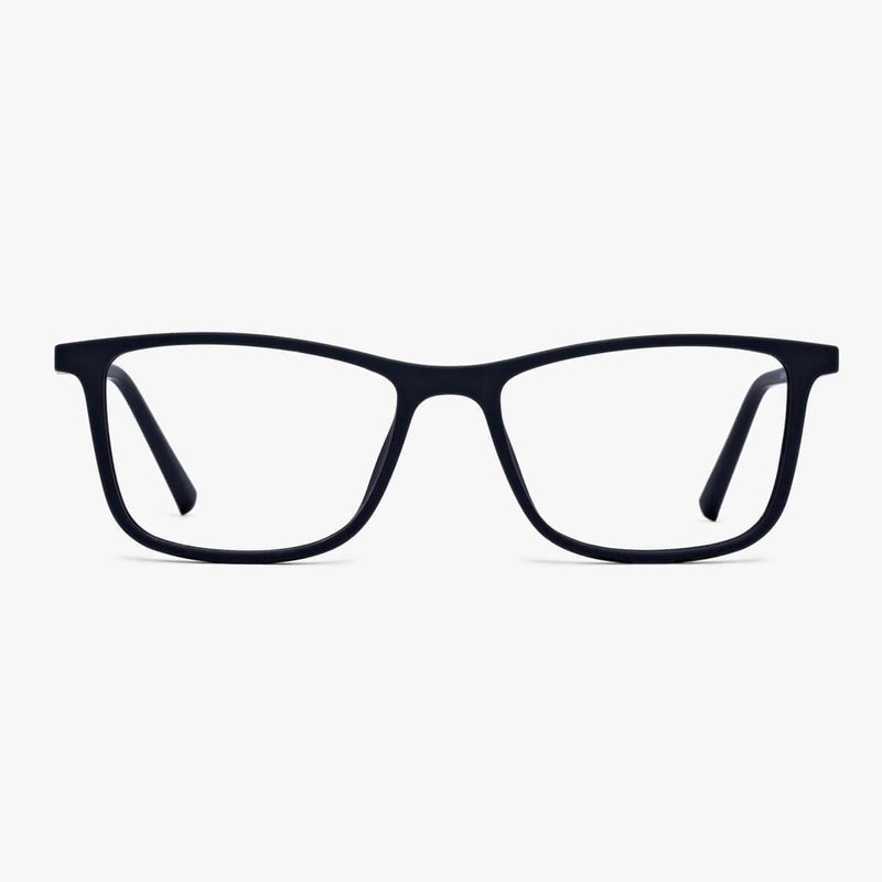 Skagen Black rectangular glasses with matte black frame