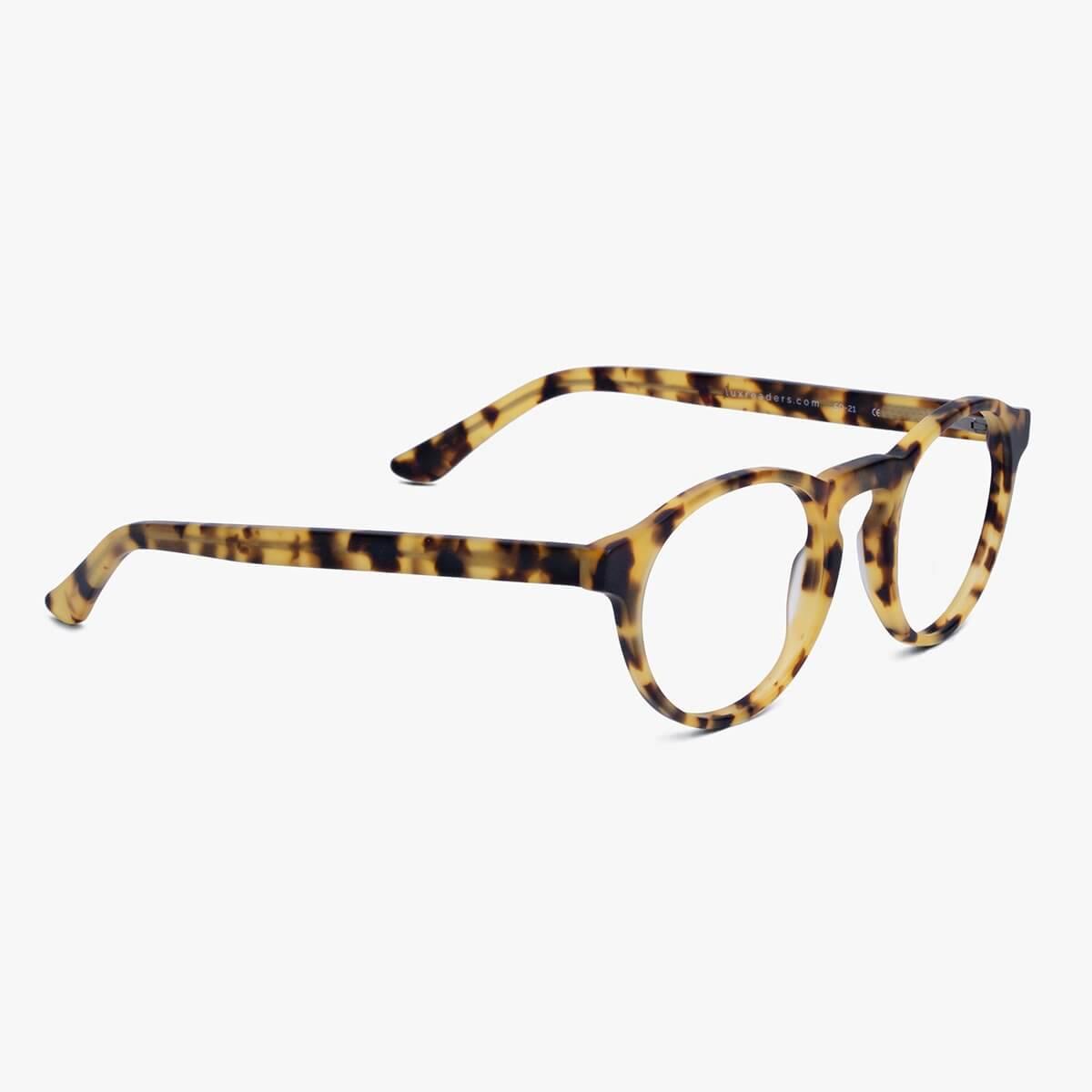 Round tortoiseshell reading glasses from Luxreaders