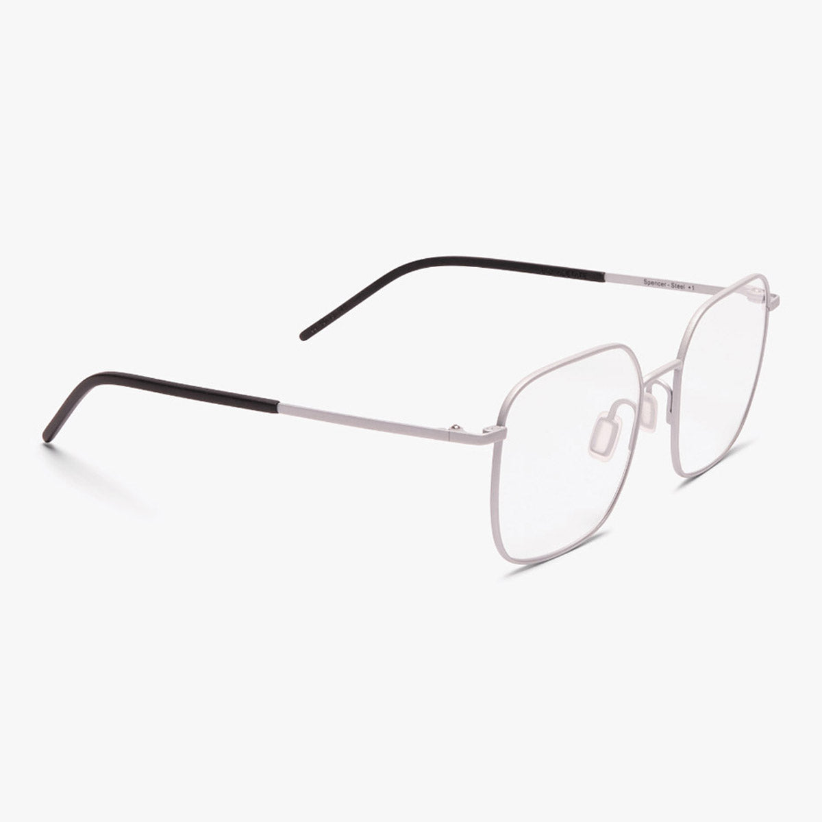 Women's Båstad Steel rimless square glasses with black temples