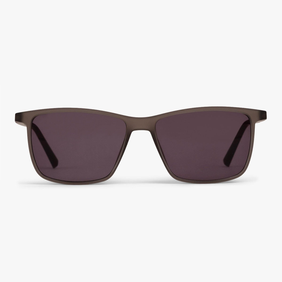 Women's København grey sunglasses with rectangular frames
