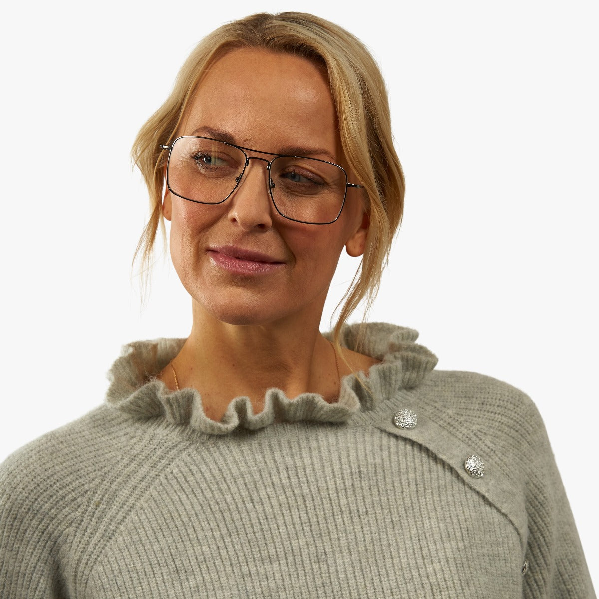 Person wearing Women's Lidköping Black glasses