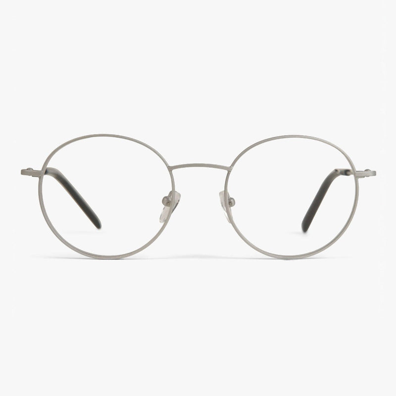 Women's Tromsø Steel round eyeglasses with thin metal frame